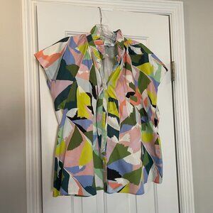 CROSBY BILLIE BLOUSE - POINCIANA Size XL